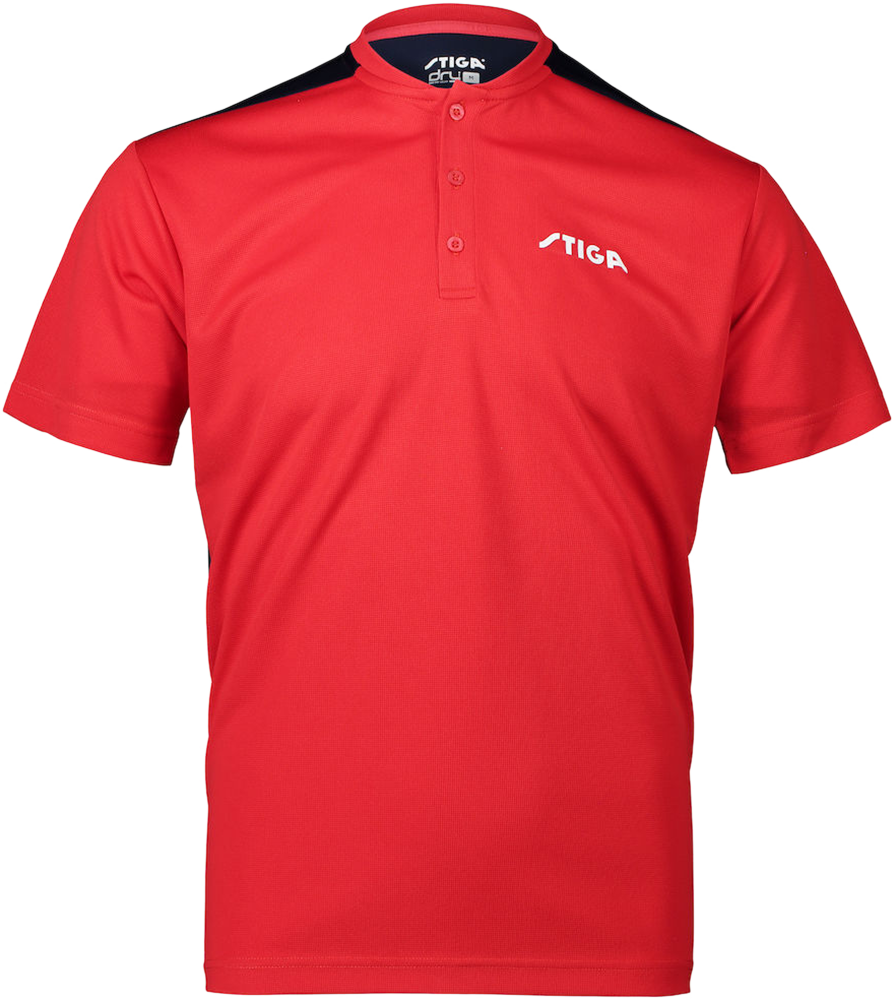 STIGA T Shirt CLUB Red/Navy