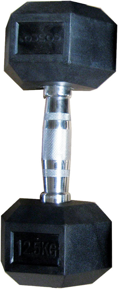 Cosco Hexa Dumbbell Rubber 12½ Kgs.