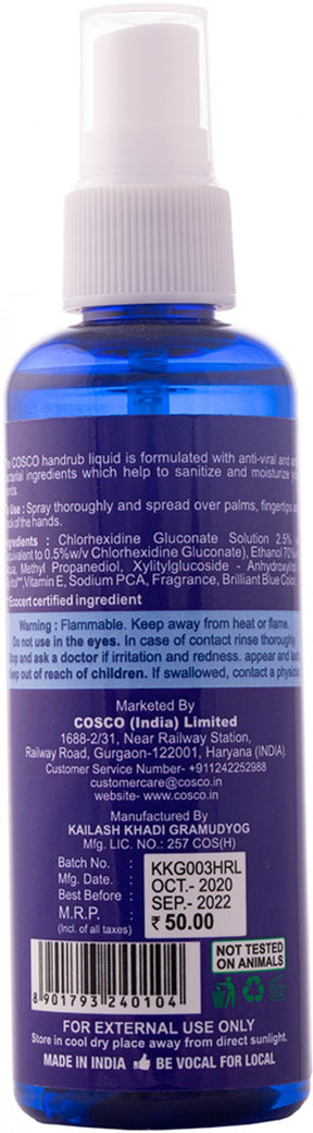 Cosco Sanitizer Hand Rub Liquid Spray 100ml