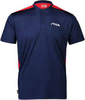 STIGA T Shirt CLUB Navy/Red