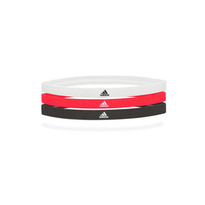 adidas Sports Hair Bands - Black, White, Solar Red